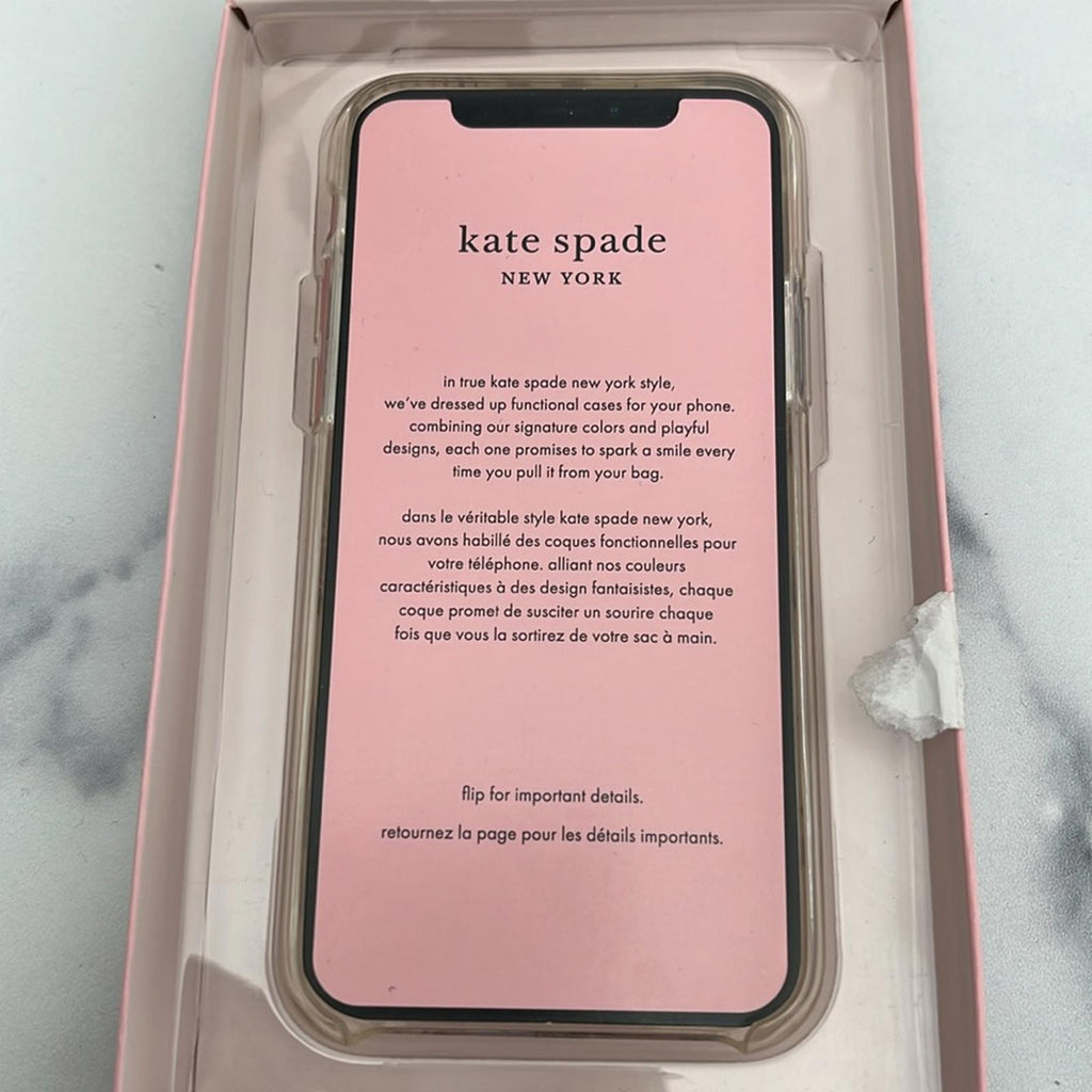 kate spade Protective Hard Shell Case for iPhone 11 Pro Cream Floral Clear $45