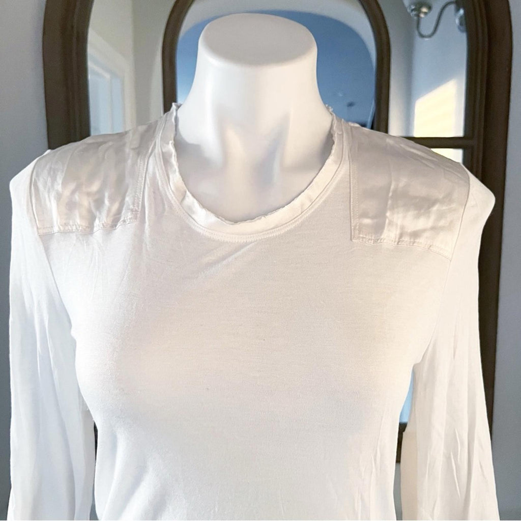 Rag & Bone White Tunic, Long Sleeve Top Size S