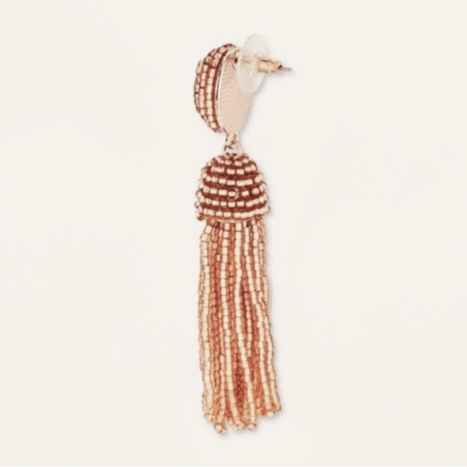 NWT Sugarfix by BaubleBar Polished Beaded Tassel Earrings - Light Pink