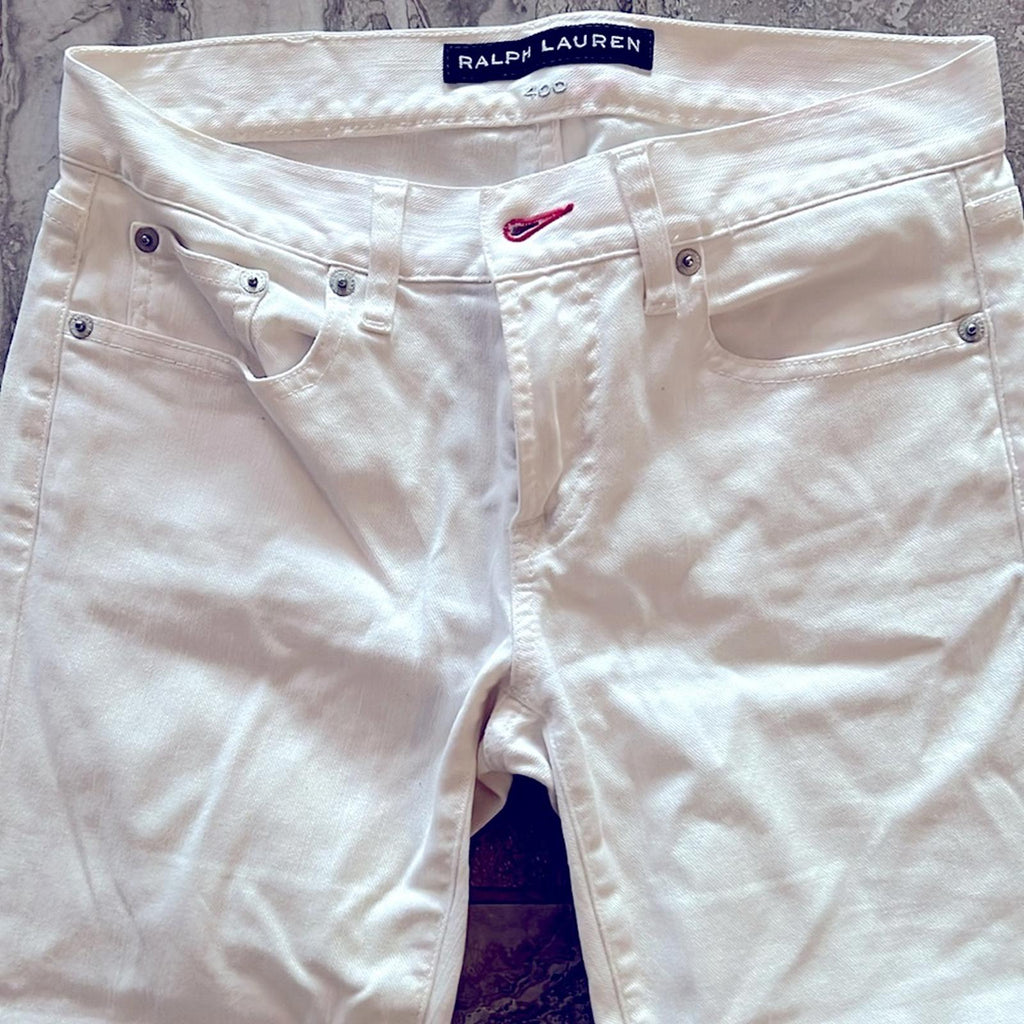 Ralph Lauren Black Label Jeans in White Retail $690