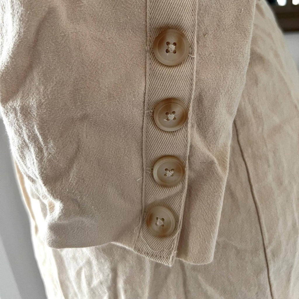 NEW Free People Olivia Linen Blend Blazer, Pebble Sand Size S, Retail $168