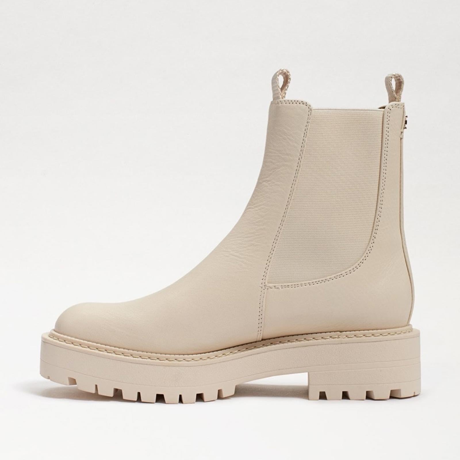Sam Edelman Laguna Waterproof Pull On Booties Ivory Leather Size 11 New SOLD OUT