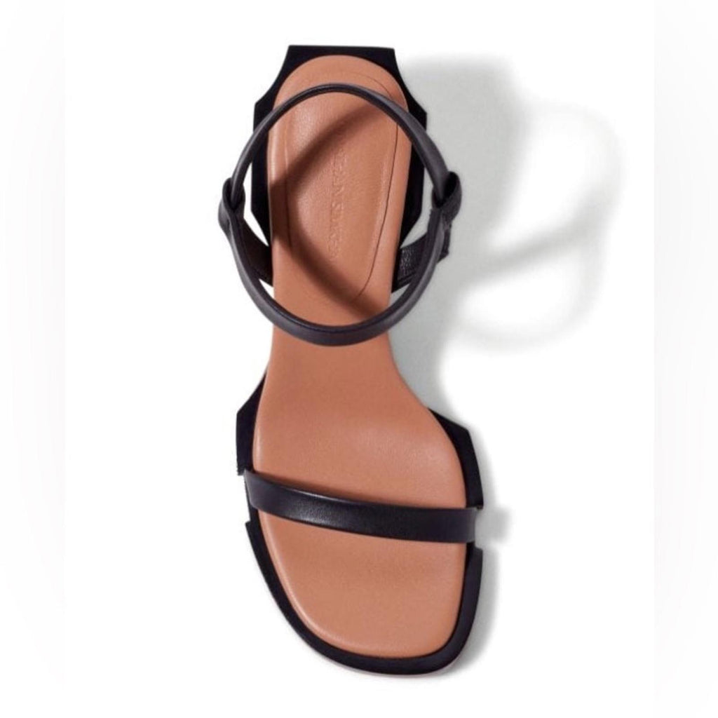 Simkhai Roma Heeled Leather Sandals, Black Size 41 New in Box