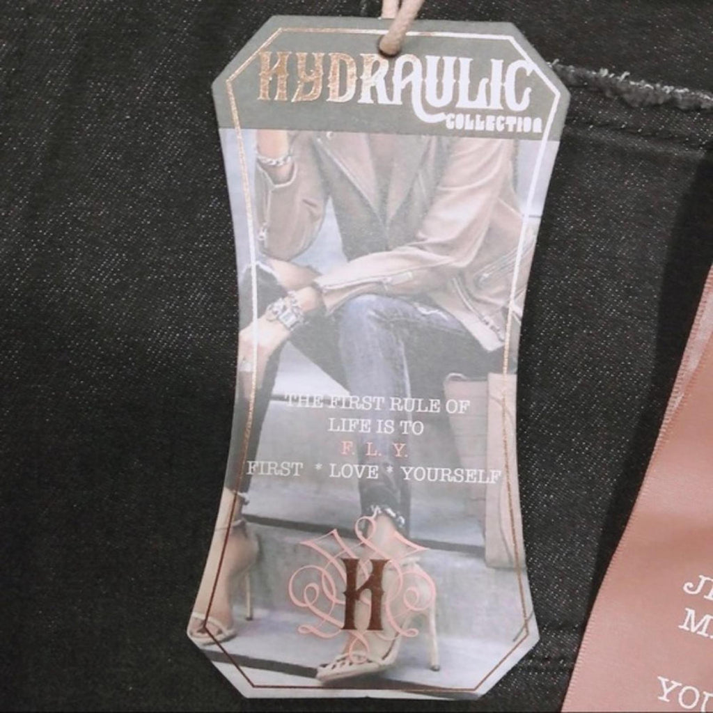 Hydraulic Murray High-Rise Skinny Leg Jeans in Black, Size 16 New w/Tag