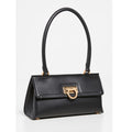 Salvatore Ferragamo Trifolio Swing Leather Shoulder Bag in Black, Like New