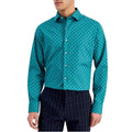 BarIII Medallion Organic Cotton Dress Shirt Slim Fit Stretch Size S(14-14.5) NWT