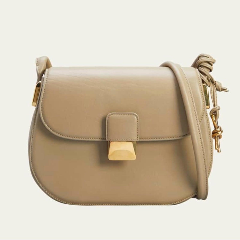 Bottega Veneta Desiree Crossbody Bag in Taupe Leather w/Dust Bag #R00197211S