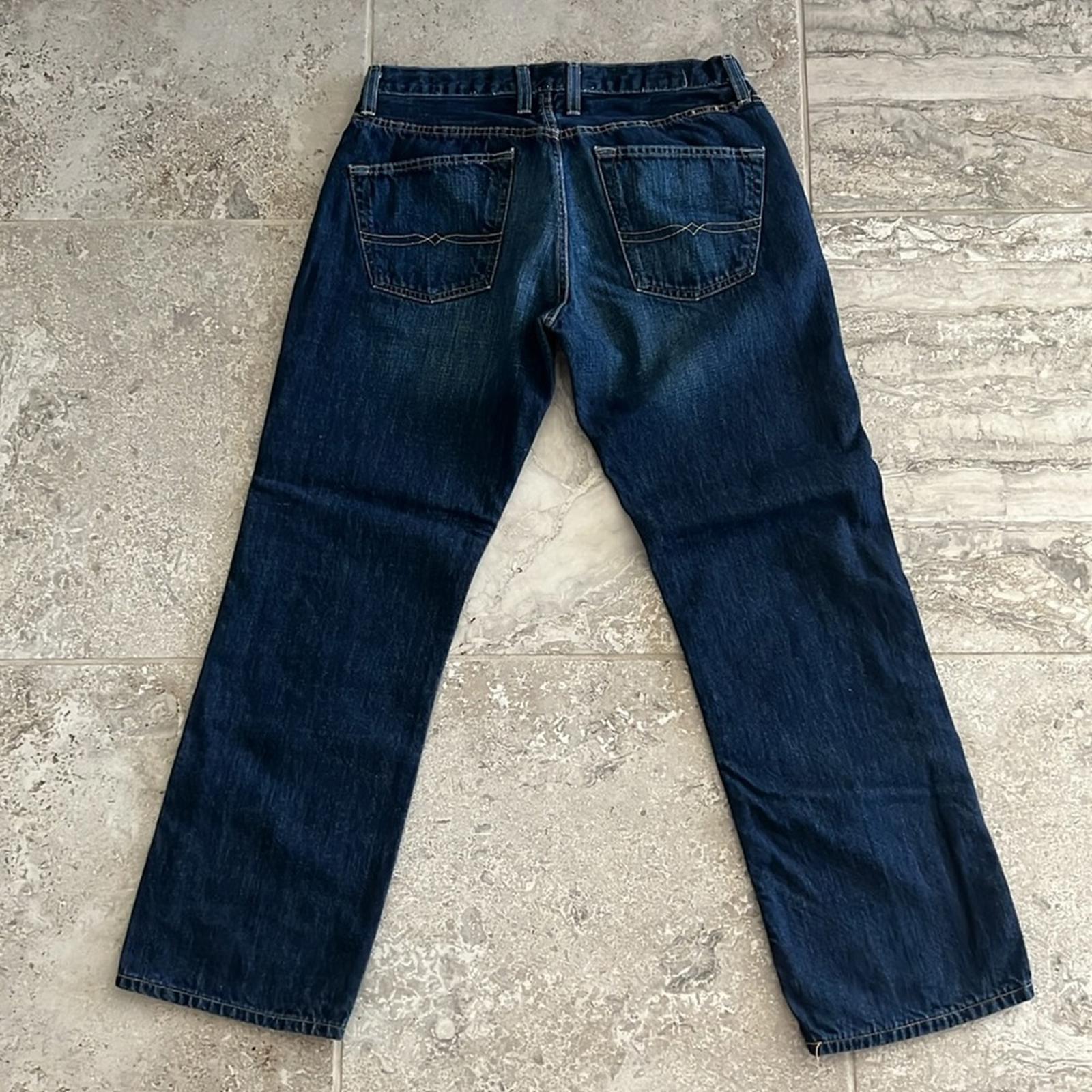 Lucky Brand 221 Original Straight Jeans, Blue Wash Size 33 X 32 EXCELLENT!