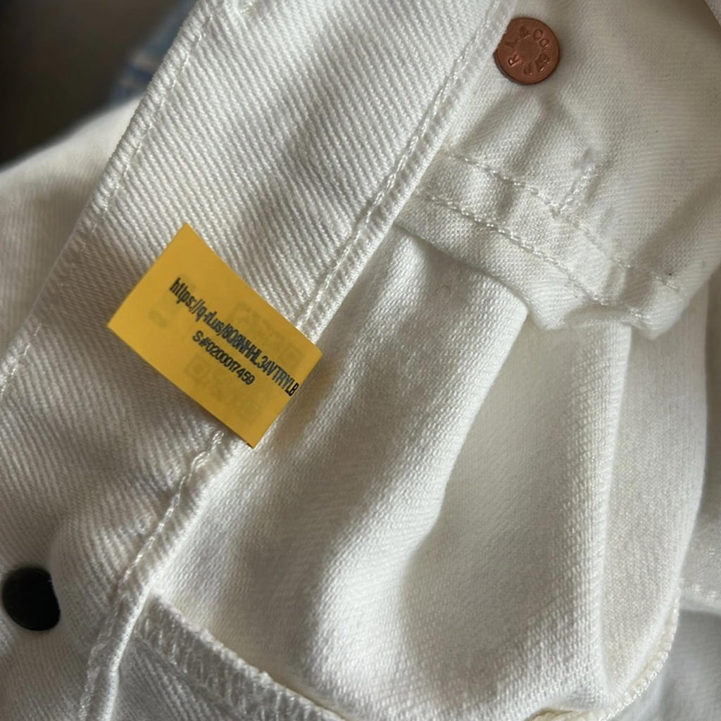 Polo Ralph Lauren Curved Tapered Jeans in Crocus Was/White Size 28 NEW w/Tag