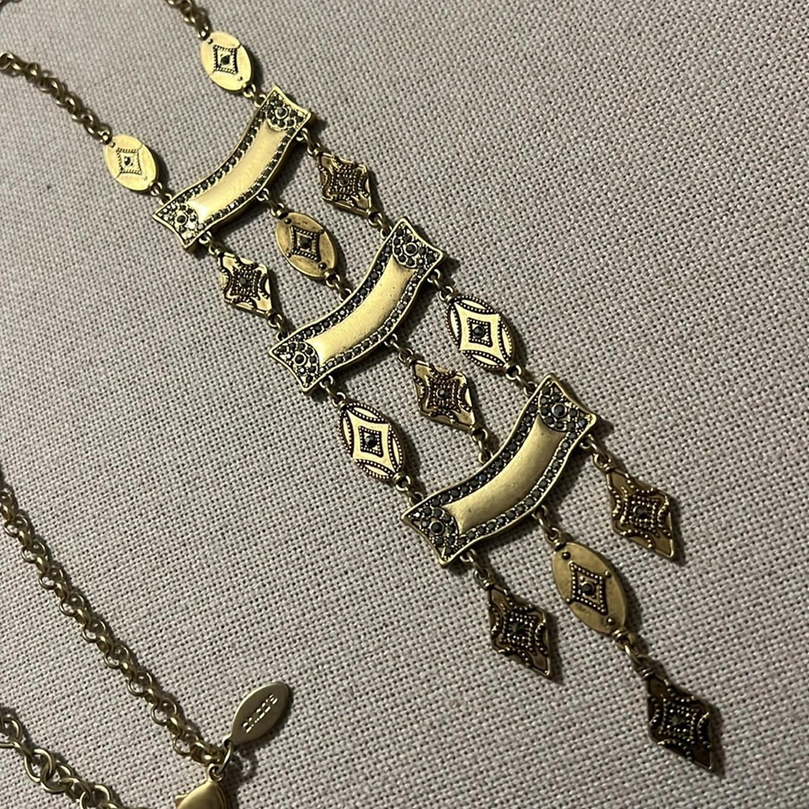 NEW Chico’s Mia Ladder Necklace in Gold , New without Tag SOLD OUT