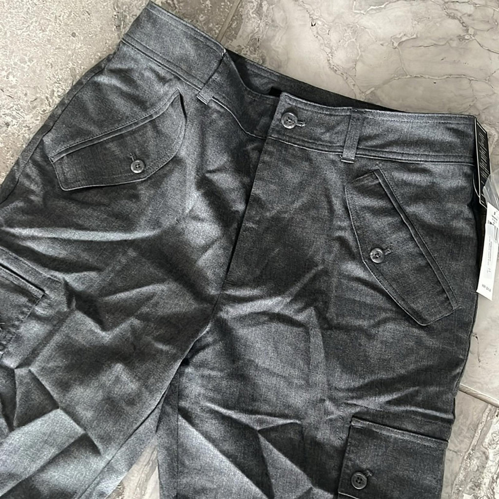 Lauren Ralph Lauren Wool Twill Cargo Pants in Grey, Size 8 New w/Tag $245