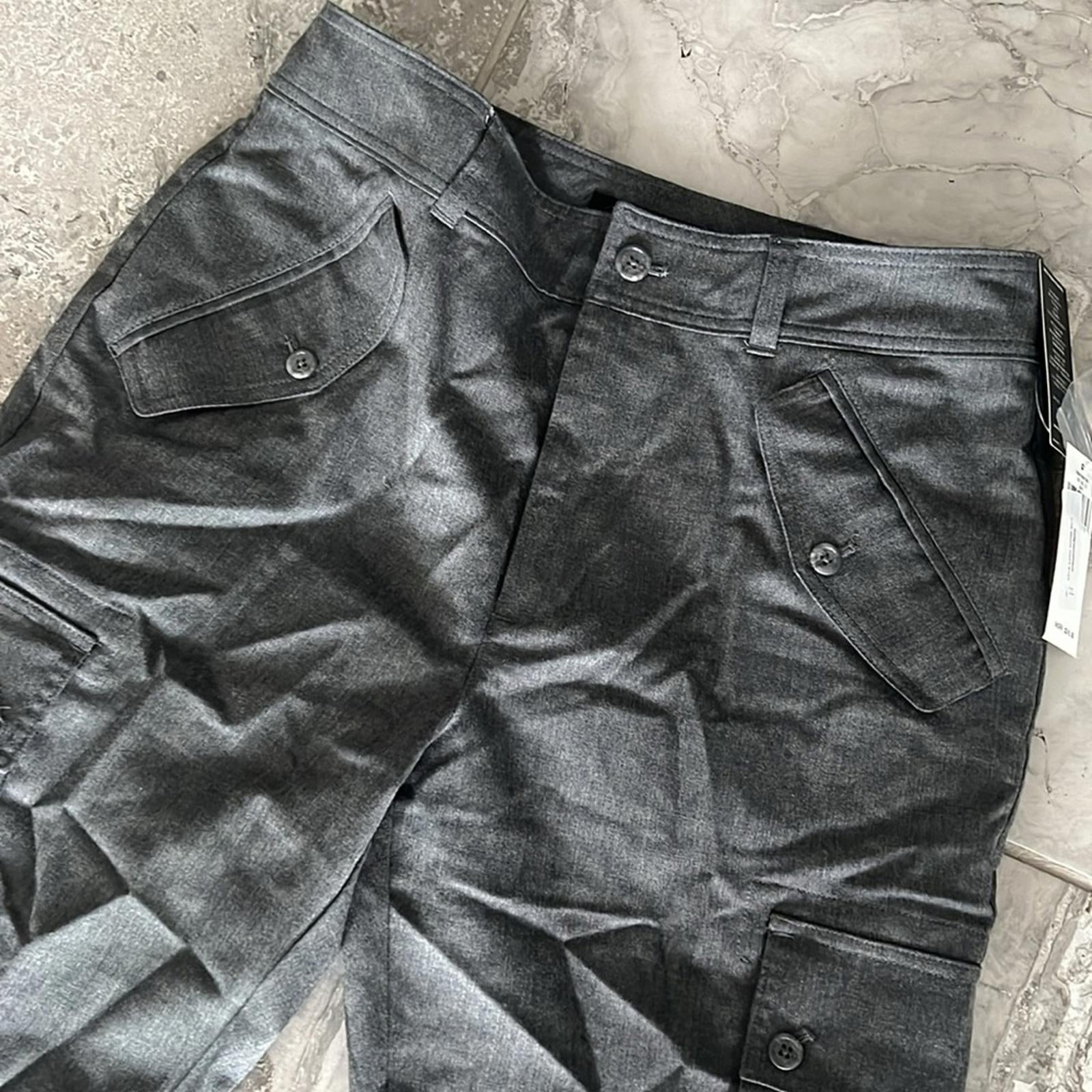 Lauren Ralph Lauren Wool Twill Cargo Pants in Grey, Size 8 New w/Tag $245