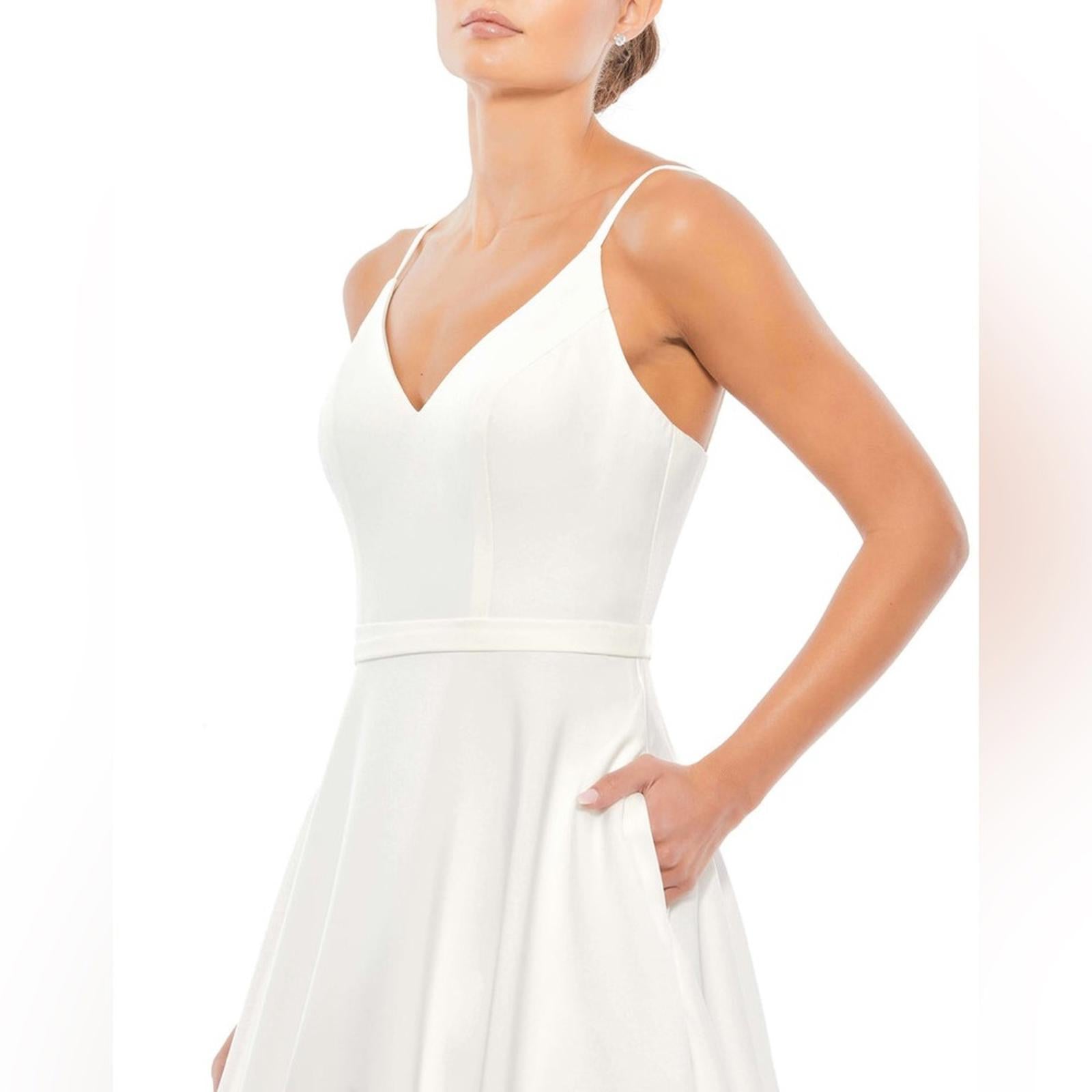 Mac Duggal IEENA Sweetheart Ball Gown with Pockets in White, NWT, Size 16