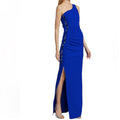 Chiara Boni NAVY Lianette One-Shoulder Beaded Trim Dress, NEW, Size 16