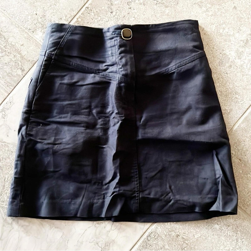 Sandro Paris Mini Skirt in Navy, Size 3, US 8 EXCELLENT!