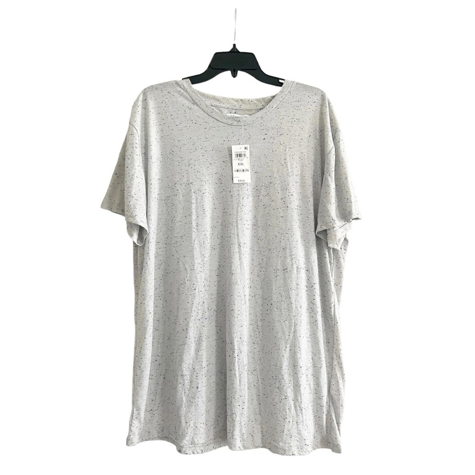 And Now This Men’s Speckled T-Shirt, Lt Grey Size XXL New w/Tag