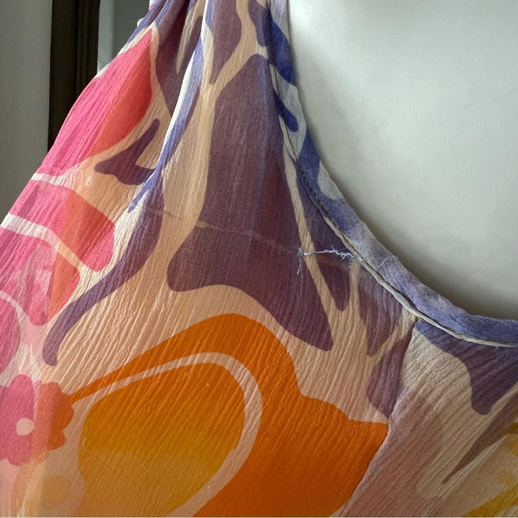 Ramy Brook Ivy Printed Silk Tiered Maxi Dress, Palav, Size XS New w/Tag $585