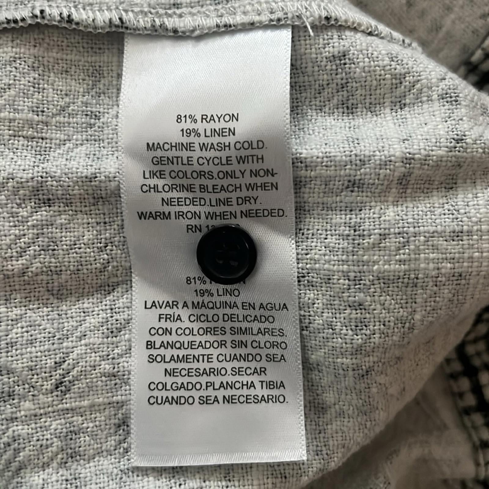 Royalty By Maluma Men's Relaxed-Fit Check Shirt, Size XL B/W New w/Tag $69.50