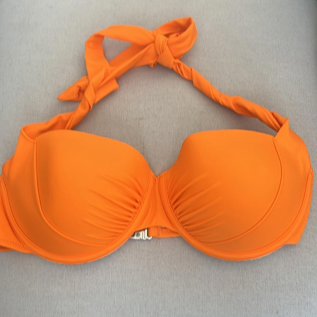CUPSHE Halter Push Up Bikini Top with Underwire, Size M New w/o Tag