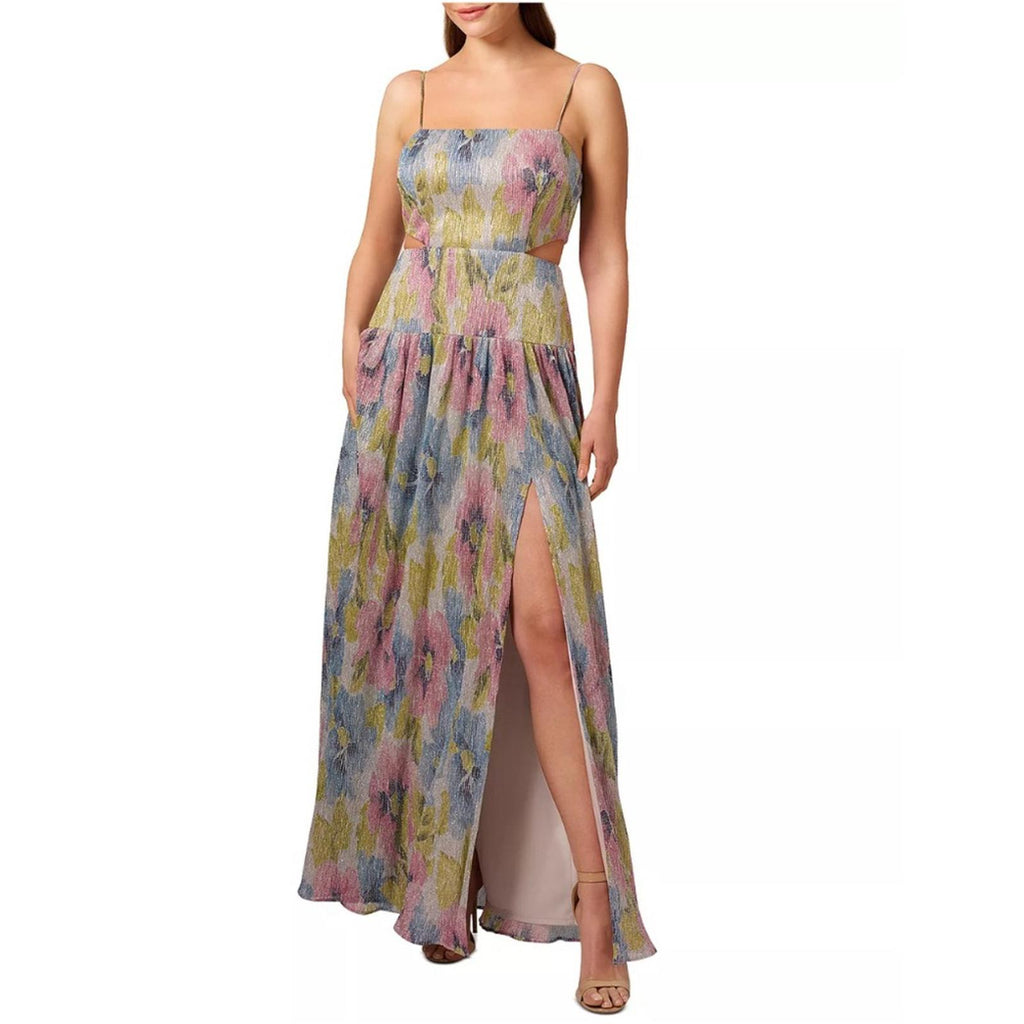 Liv Foster Printed Cutout Pleat Front Dress, Size 10 New w/Tag Retail $295