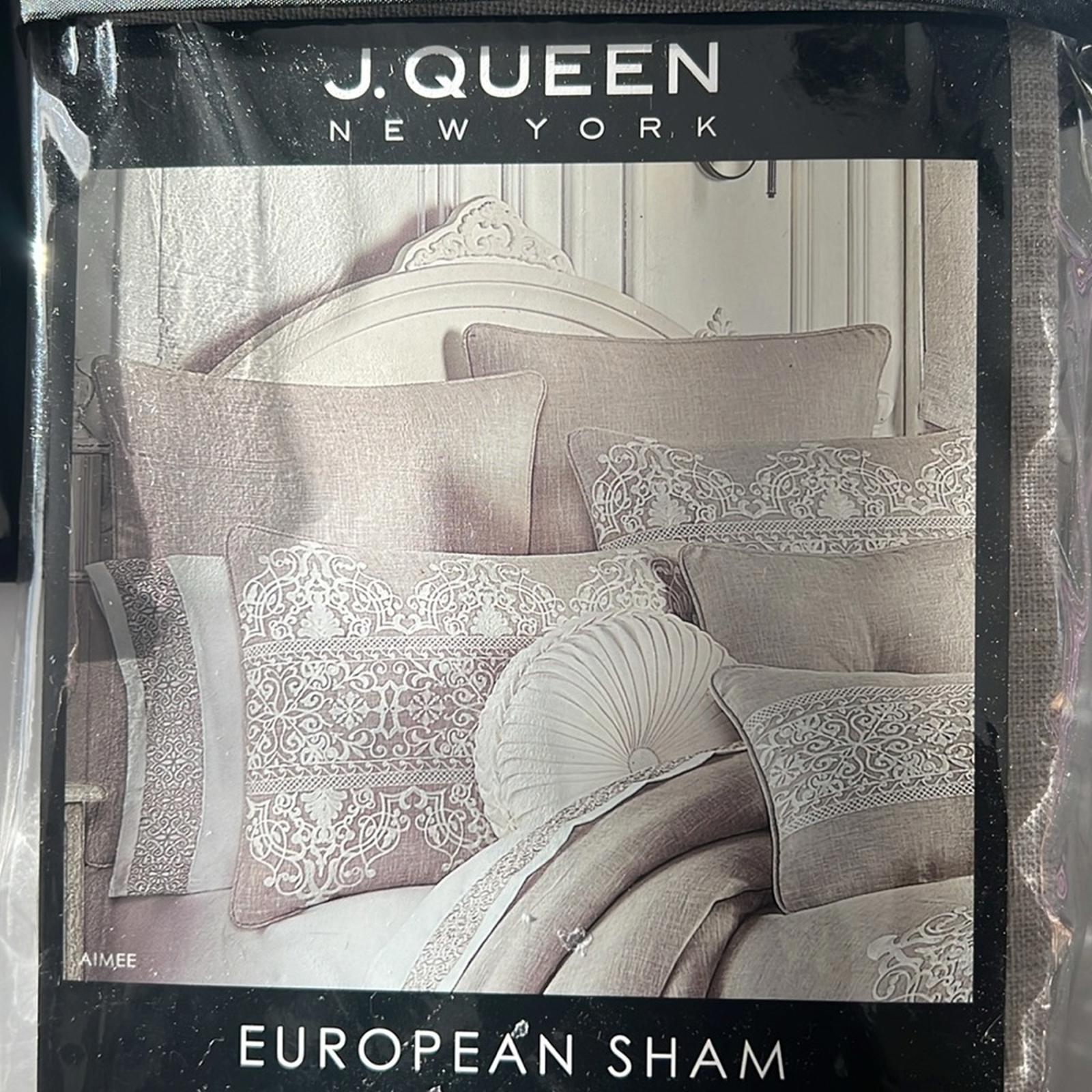 x2 J.Queen New York Aimee European Shams 26”x26” New w/Tag Retail $170