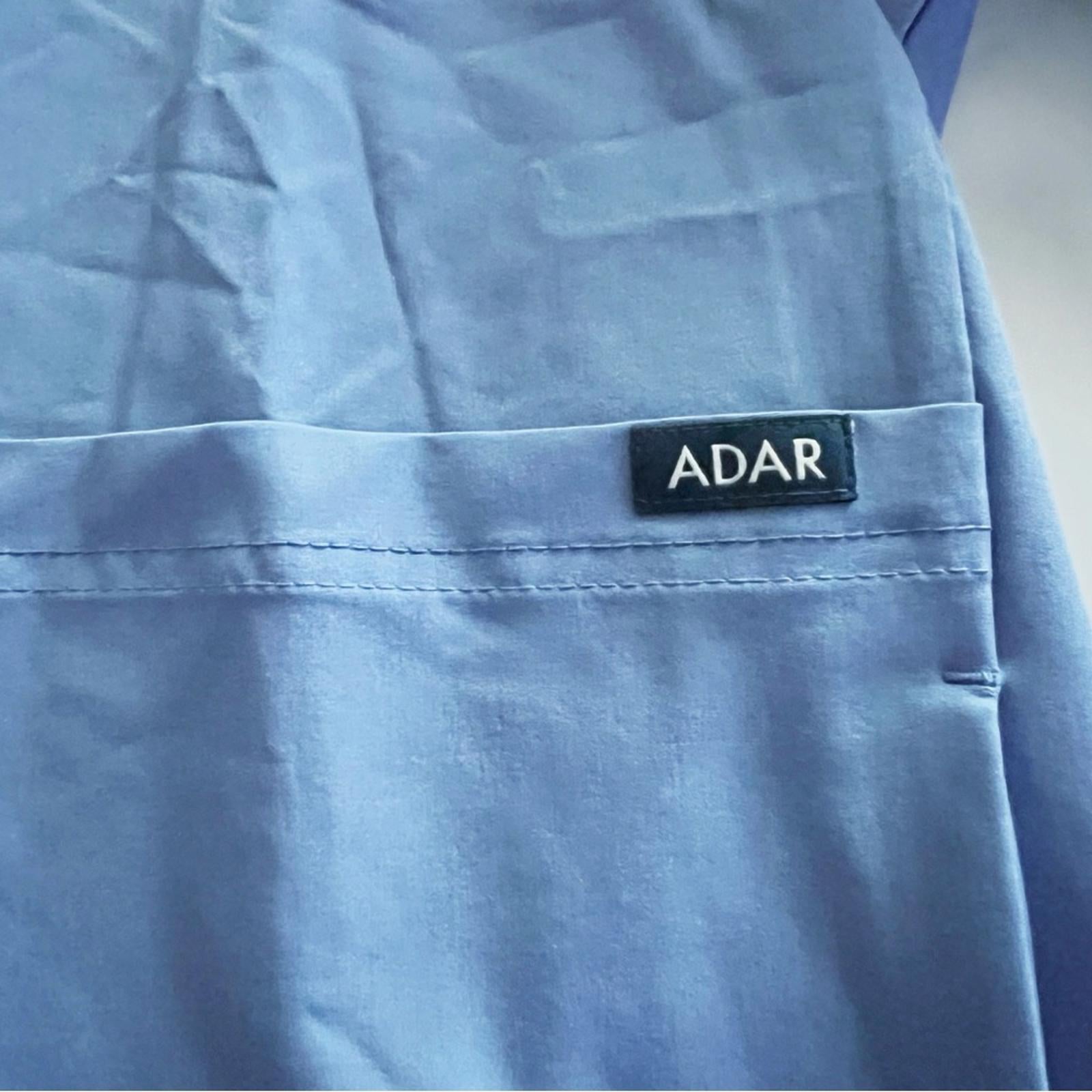 ADAR Addition Scrubs Zippered Bomber Scrub Jacket, Cell Blue, Size XL New w/Tag