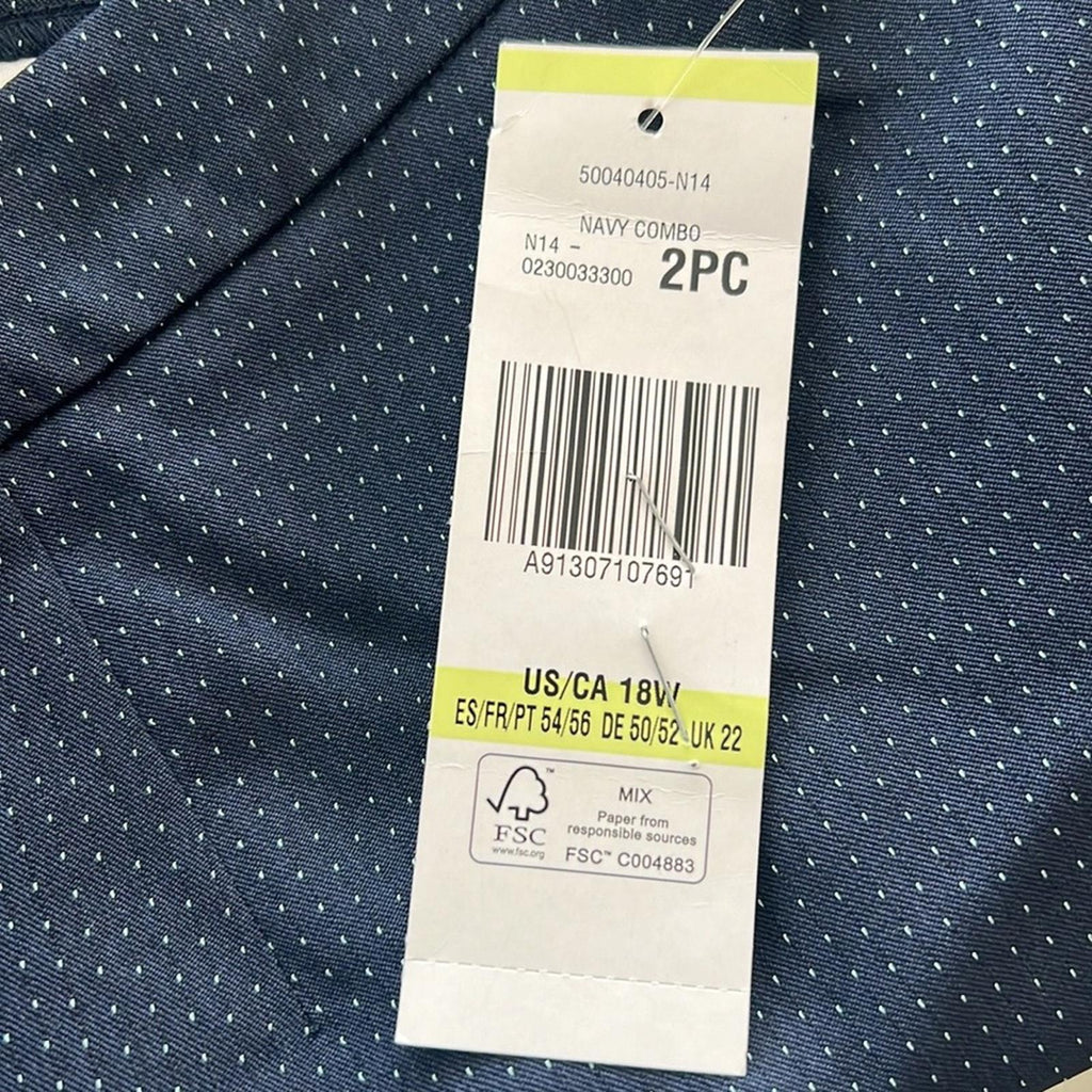 NWT Le Suit Pants Suit Separates Size 18W New w/Tag