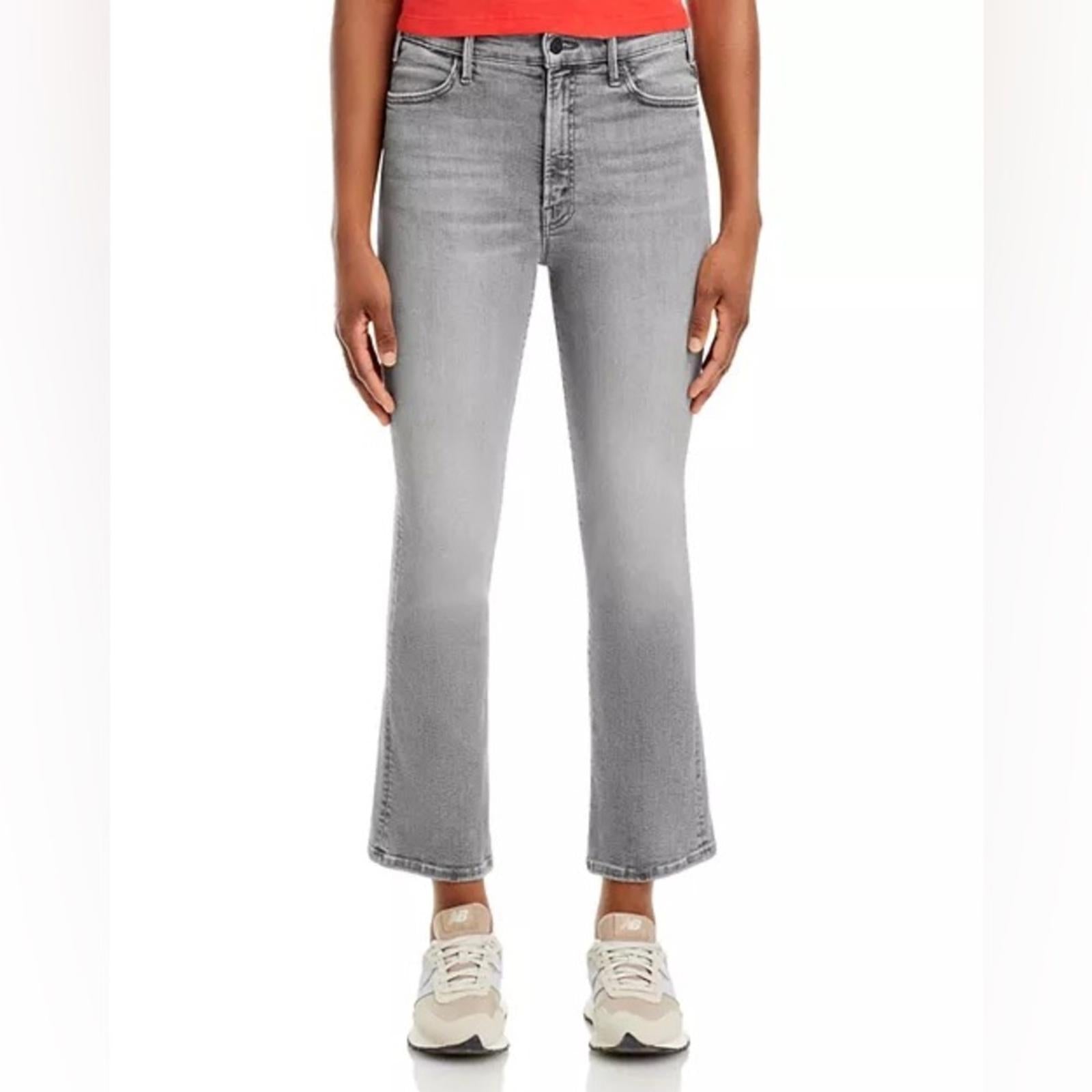 MOTHER The Hustler High Rise Ankle Bootcut Jeans in Barely There/Gray Size25 NEW