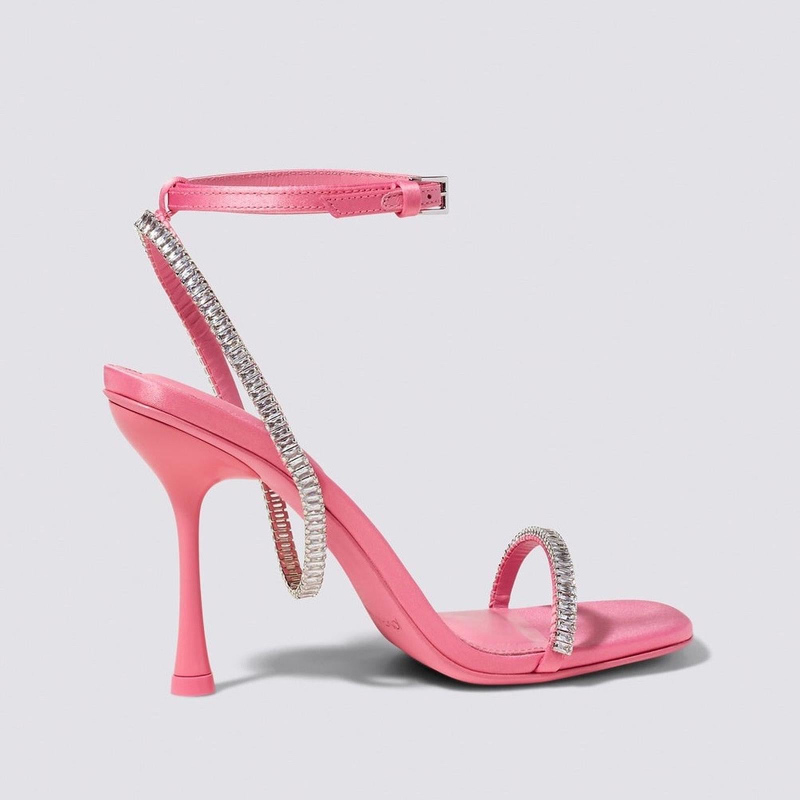 Jonathan Simkhai Luxon Crystal Harness Sandals in Pink, Size EU41 Retail $675