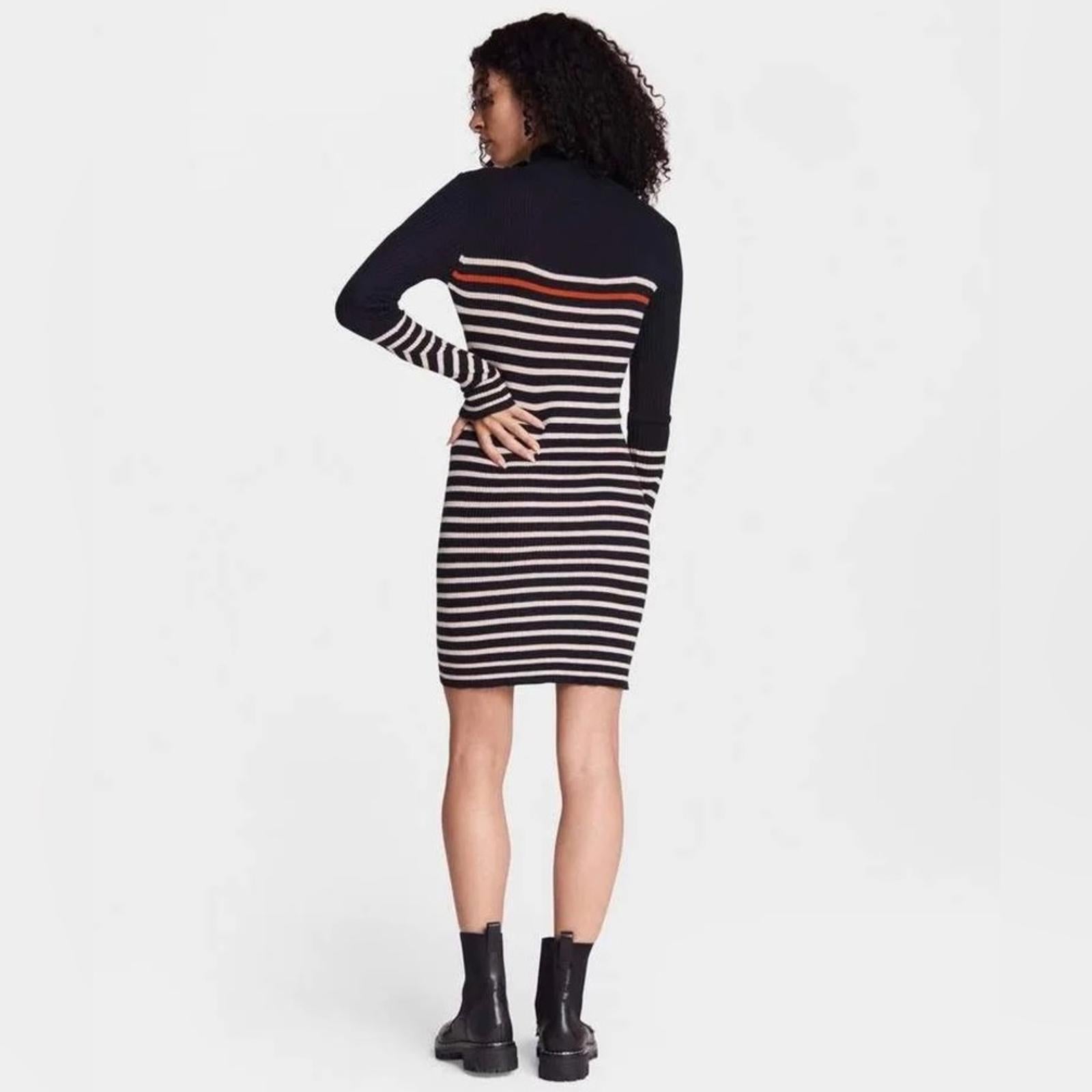NEW Rag & Bone Kate Stripe Cashmere Blend Dress Size XL New w/o Tag Retail $375