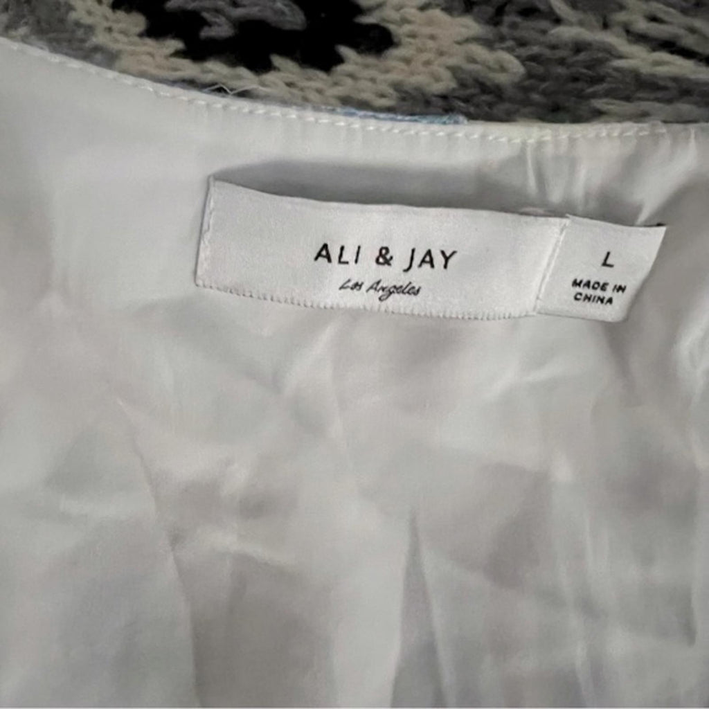 Ali+Jay Embroidered Midi Dress, Size L New w/Tag Retail $148