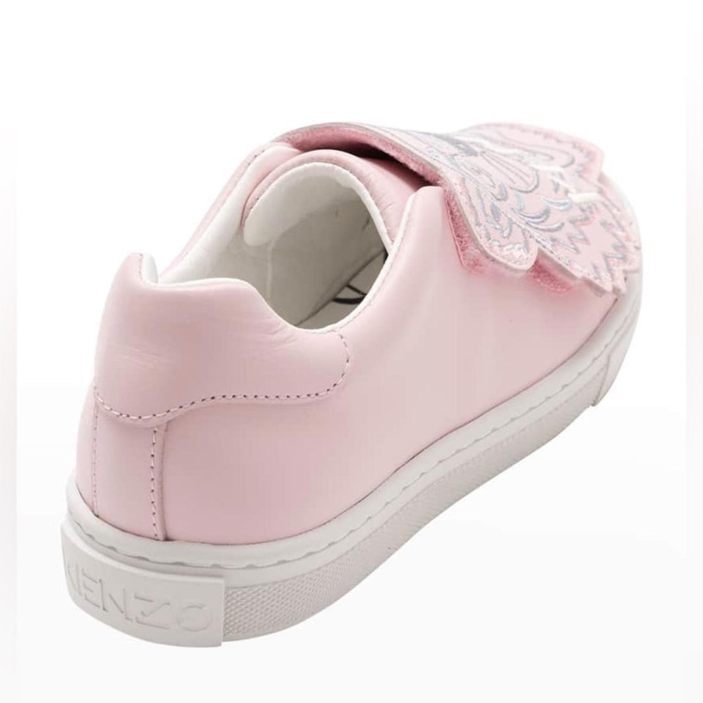 Kenzo Tiger Leather Low-Top Sneakers in Pink, NWT, Size EU 26, US 9.5