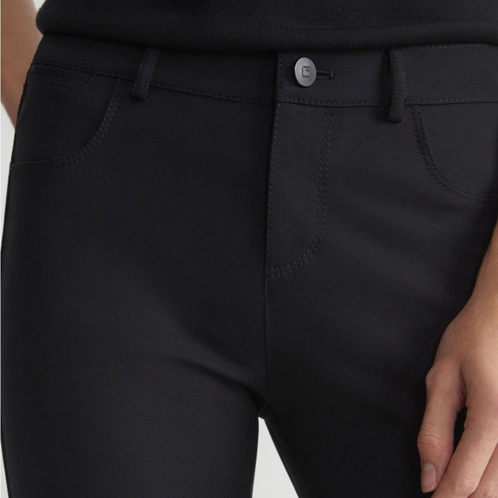 Lafayette 148 Acclaimed Stretch Mercer Pants, Navy/Black Size 4, New w/Tag