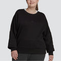 ADIDAS Plus Size All Season Fleece Logo Sweatshirt, Black Size 2X New w/Tag