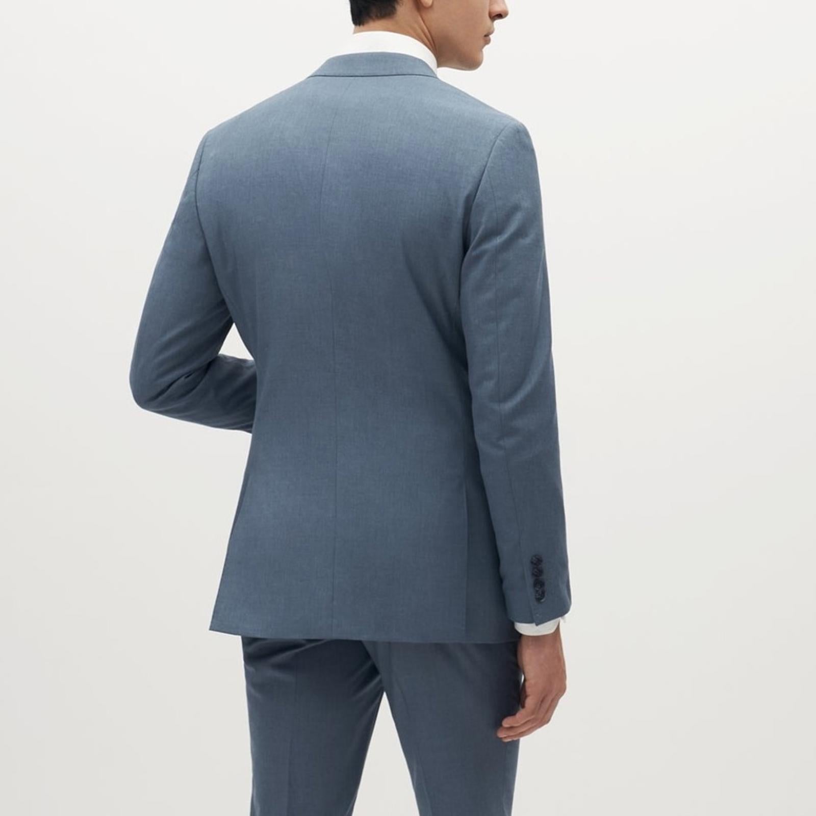 Suit Shop Men's Light Blue Slim Jacket Size 48 Long, New w/Tag, Retail $199