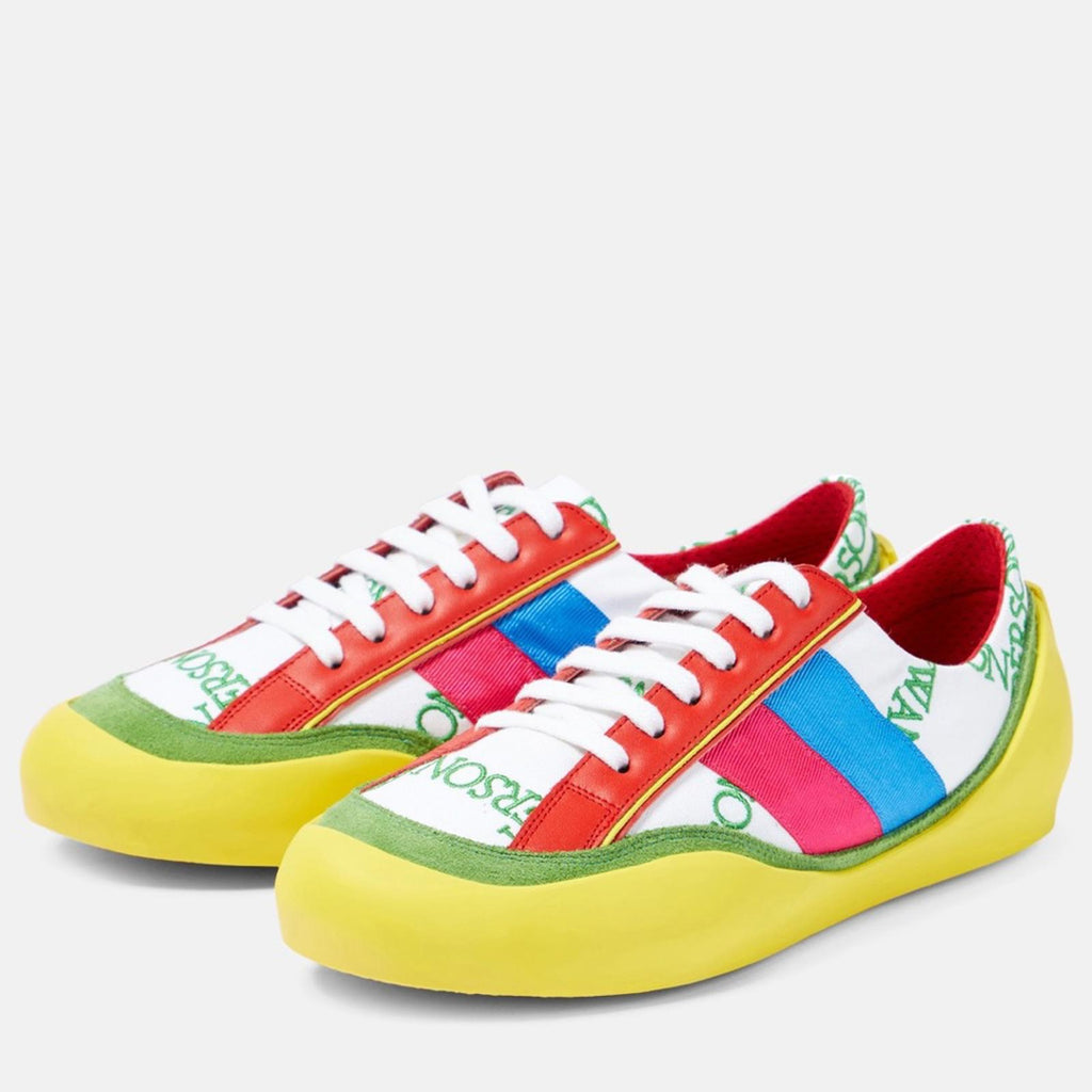JW Anderson LaceUp Bubble Sneaker, Suede Yellow-Canvas Size 39 New + DustBag