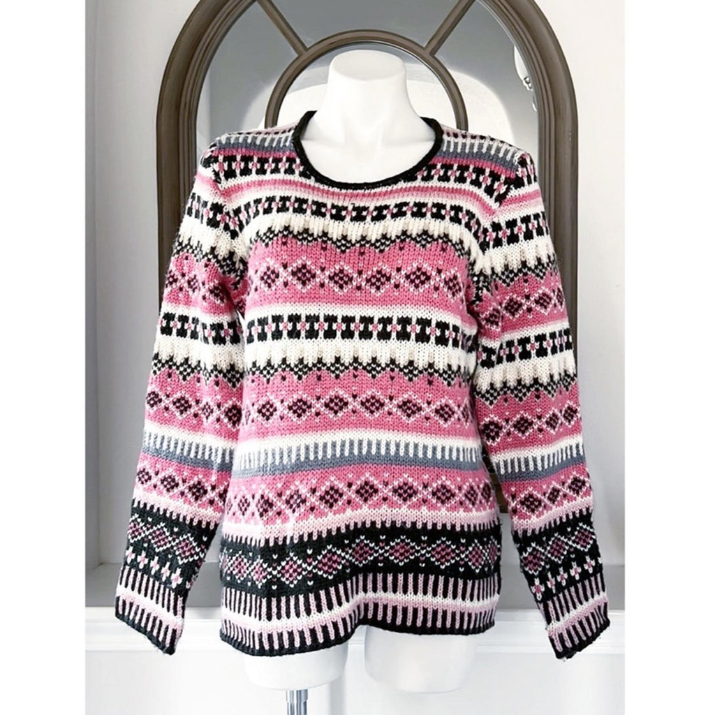 CENY Holiday Crewneck Sweater, Size L EXCELLENT!