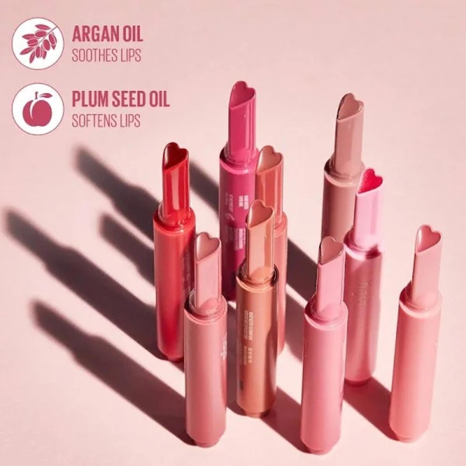 Kaja Heart Melter Lip Gloss Stick, Hunny Bun NEW