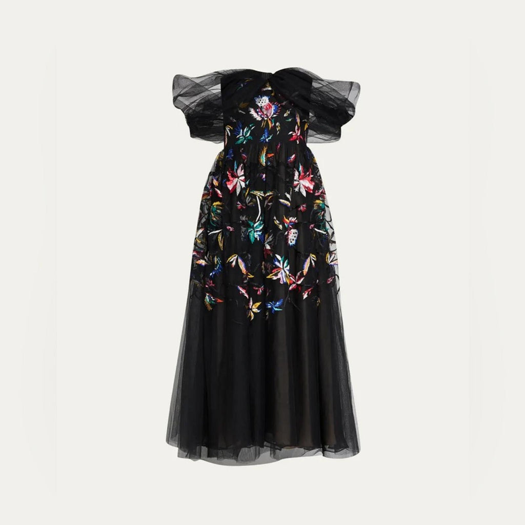 Jason Wu Collection Tulle Off-Shoulder Cocktail Dress Size 10, NWT Retail $3,395