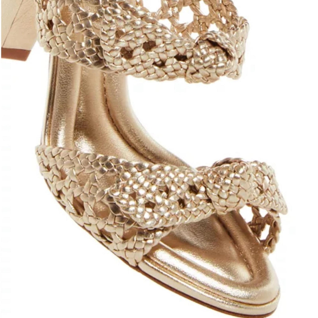 Alexandre Birman Clarita Braided Block Heel Sandals, NWT, Size 36