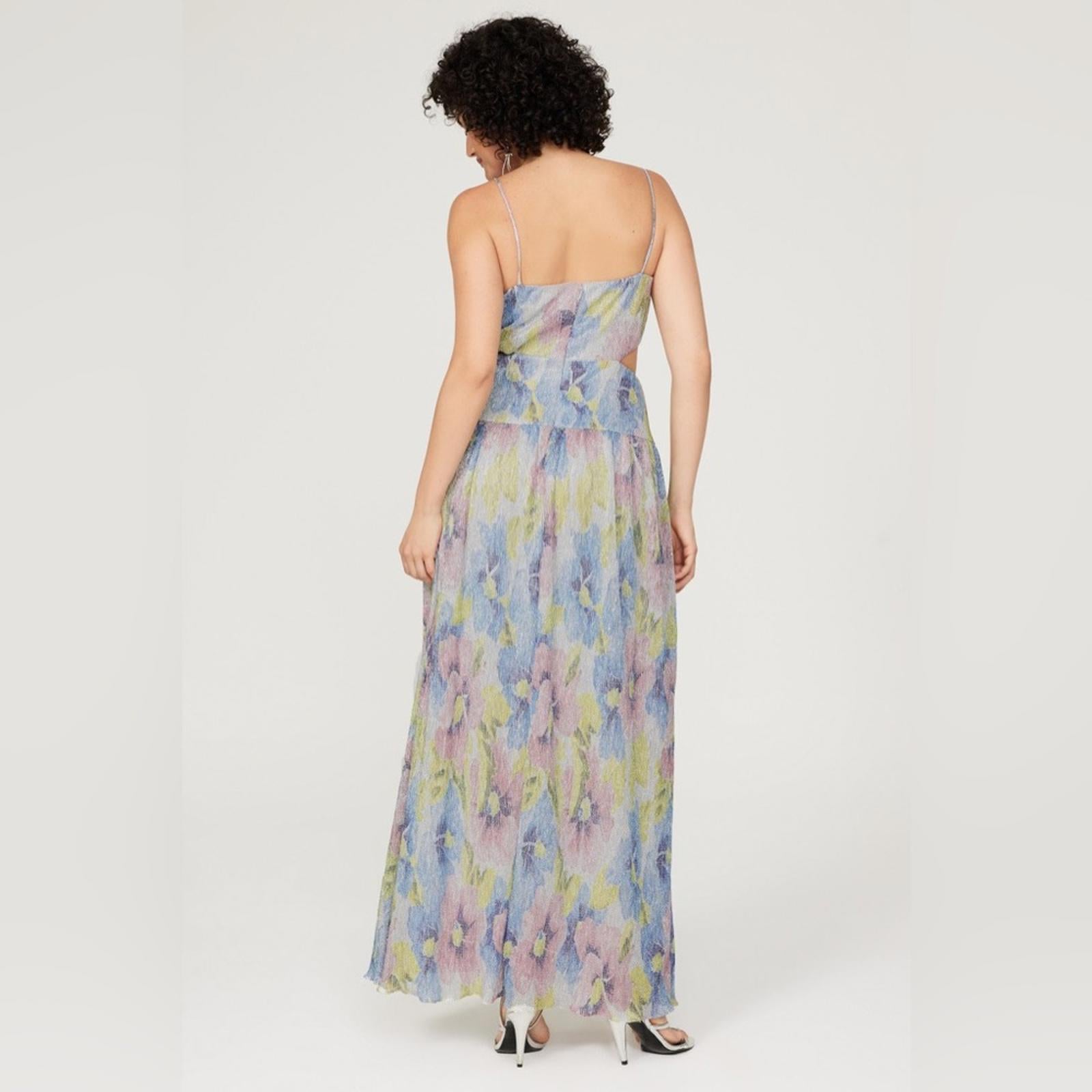 Liv Foster Printed Cutout Pleat Front Dress, Size 10 New w/Tag Retail $295