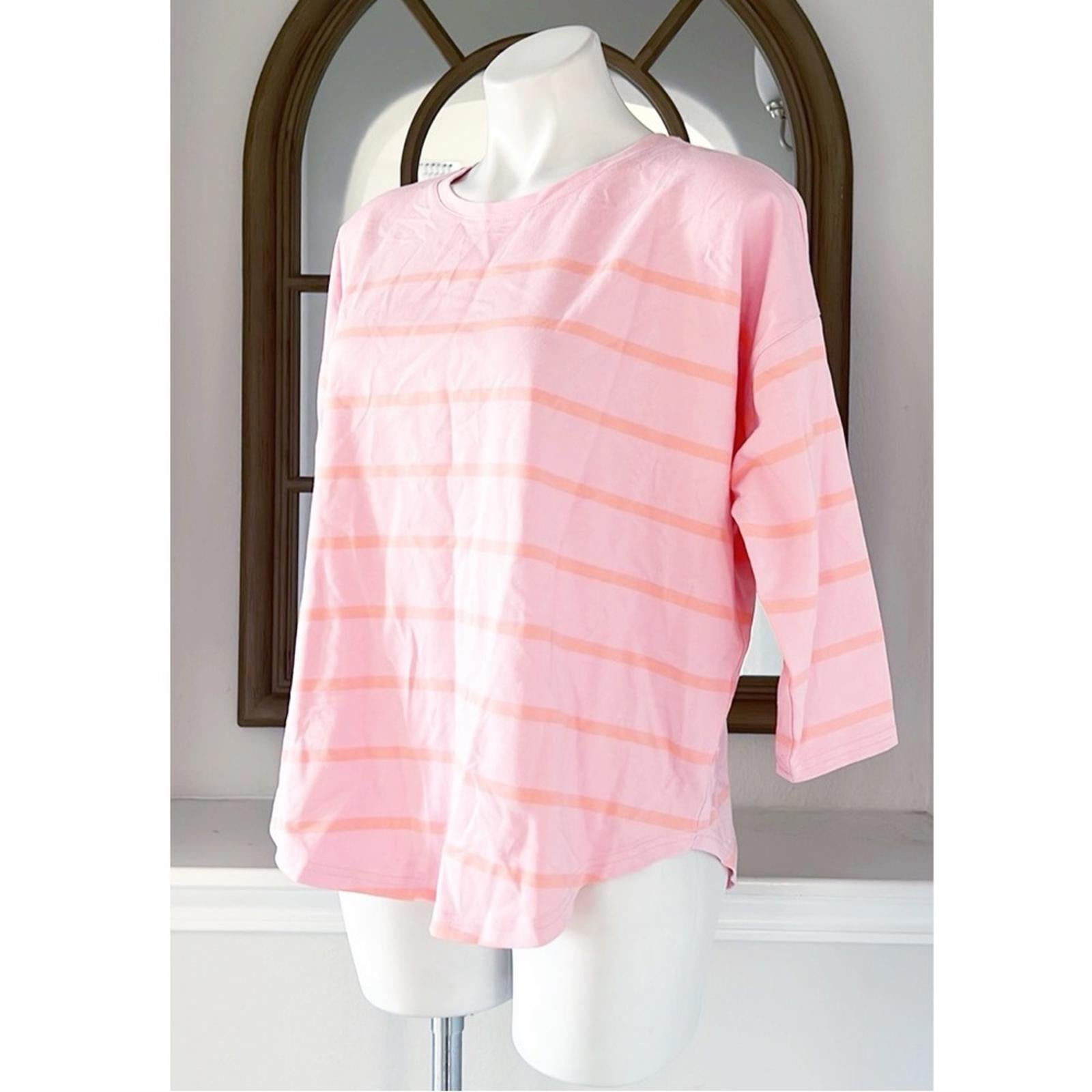 Vineyard Vines PINK Striped Tee, Size Small EXCELLENT!