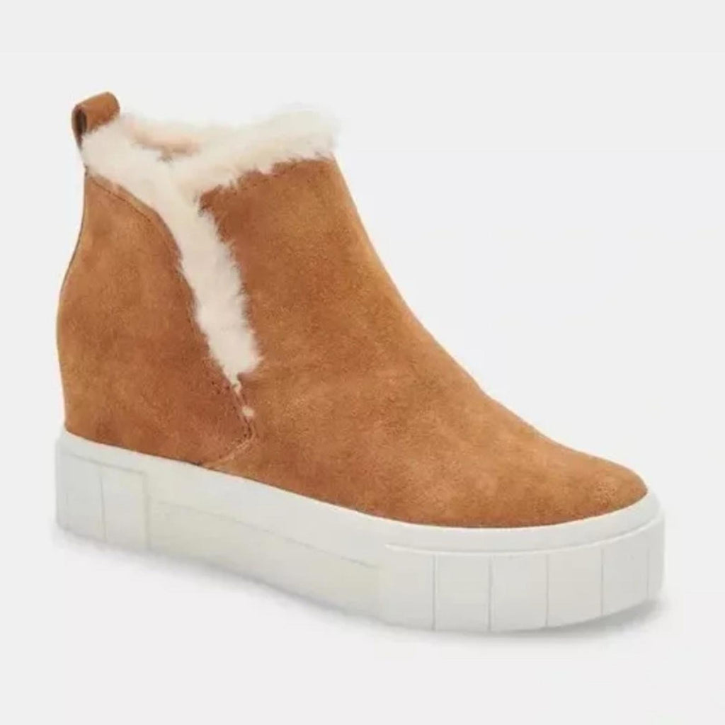 Dolce Vita Zali Sneakers in Praline Suede, Size 11, EXCELLENT