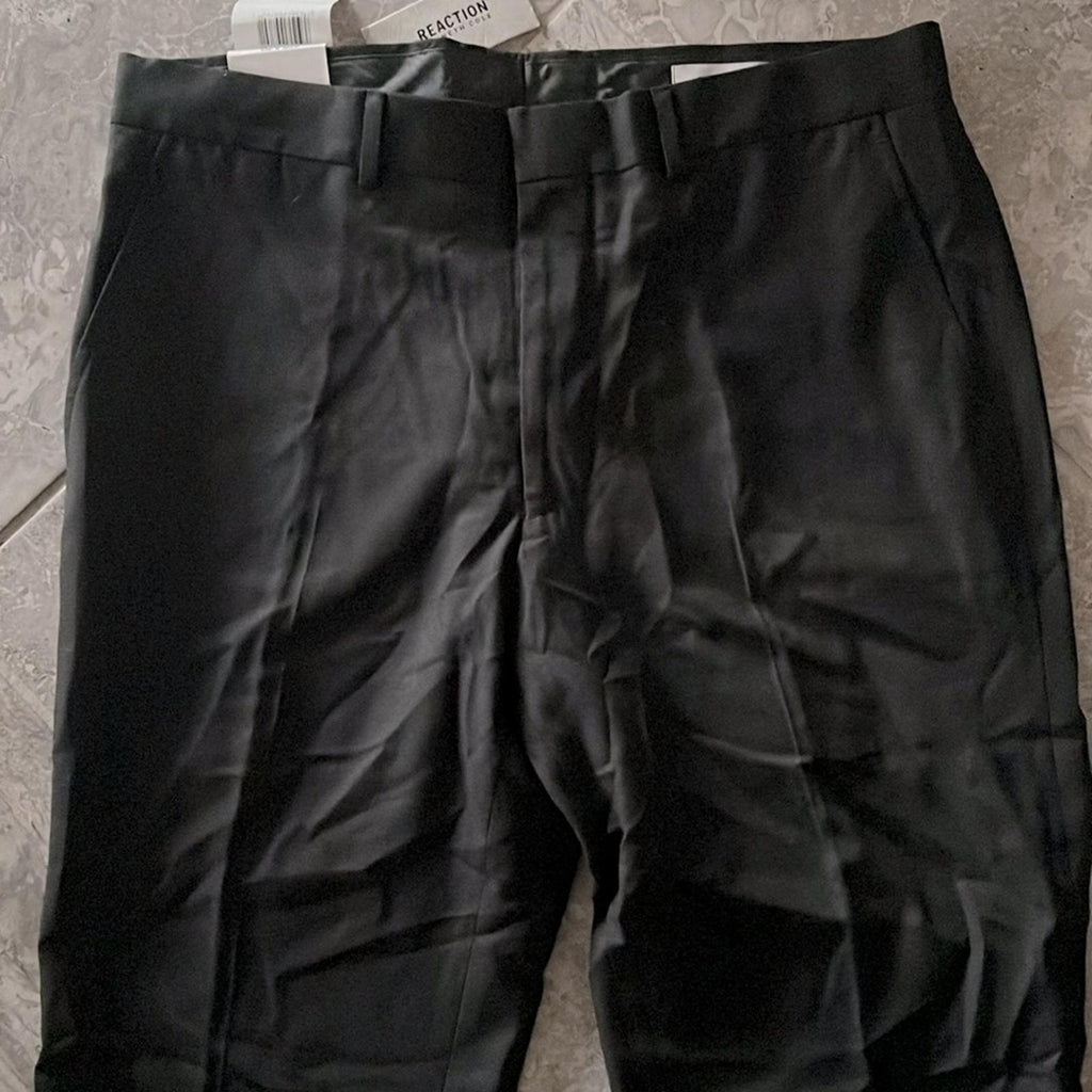 Reaction Kenneth Cole Black Dress Pants, Size 33W X 30L New w/Tag