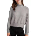 Velvet by Graham & Spencer Tami Mock Neck Sweatshirt Grey Size XL New w/Tag $139