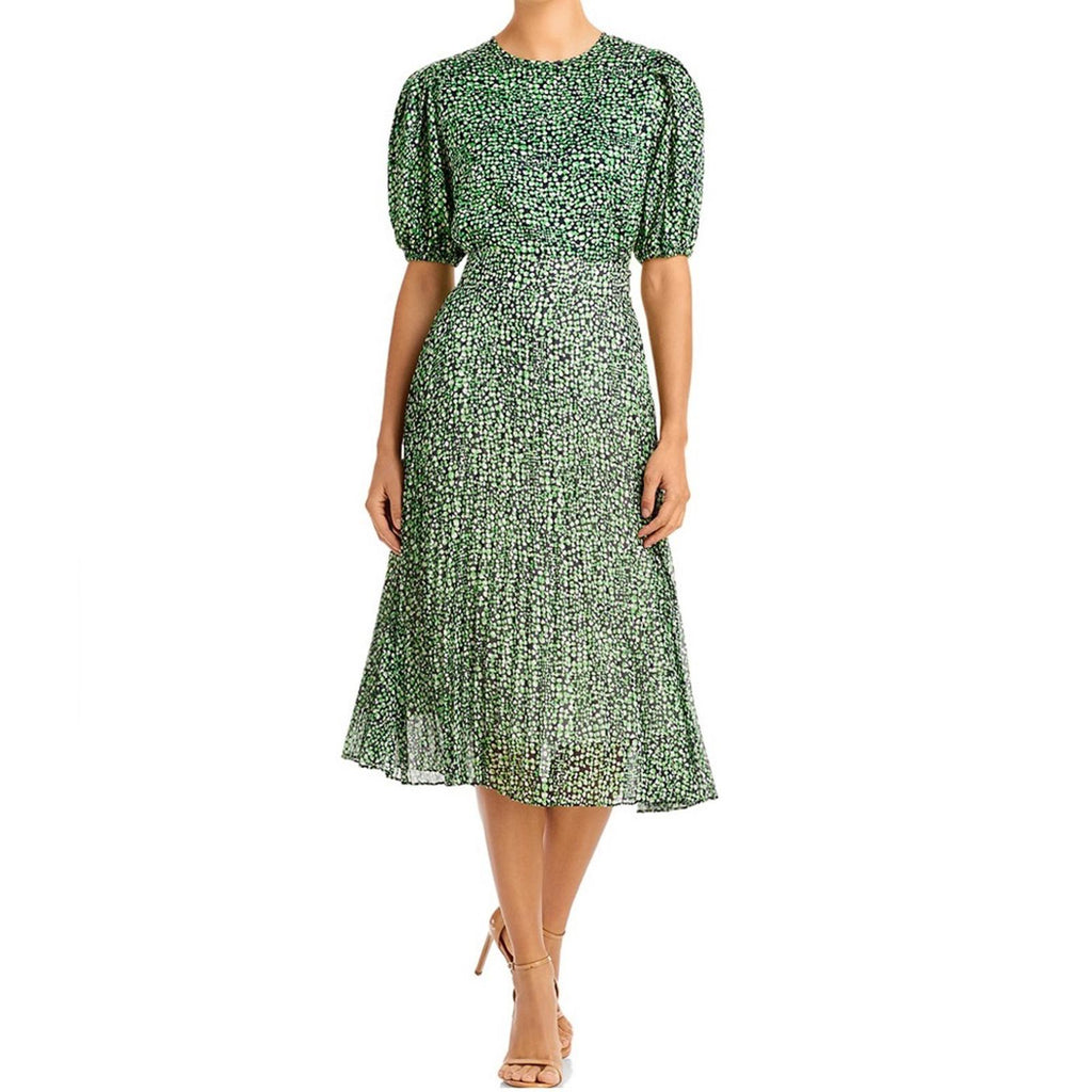 BOSS Vaplina Pleated Skirt in Midnight Fantasy, Size 2 New w/Tag, Retail $278