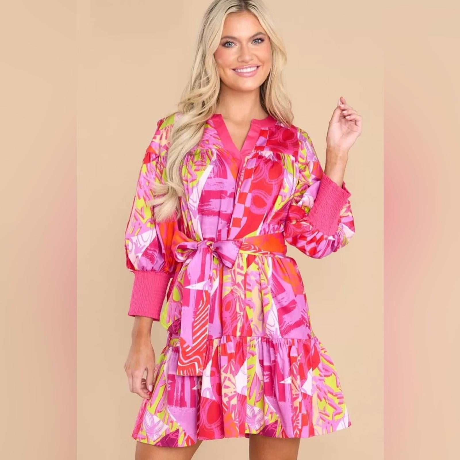 Alden Adair Charlotte Dress in Crazy Crush, Size S New in Original Packaging