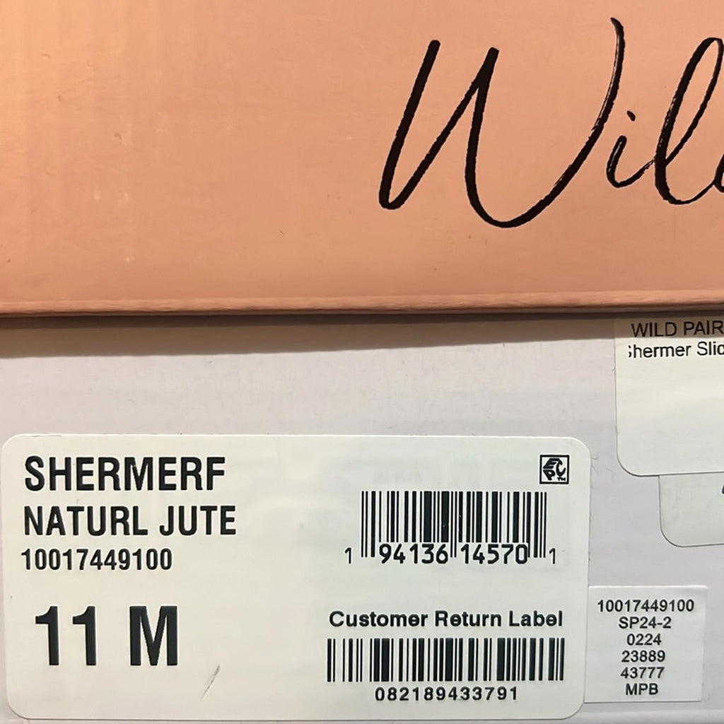Wild Pair Shermer Slide Espadrille Platform Wedge Sandals, Size 11 NEW in Box
