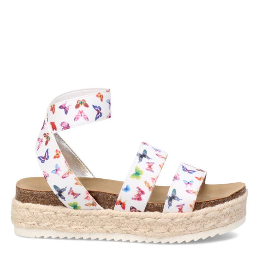 Steve Madden Kids Butterfly Print Sandals - Girl’s Size 2 New in Box