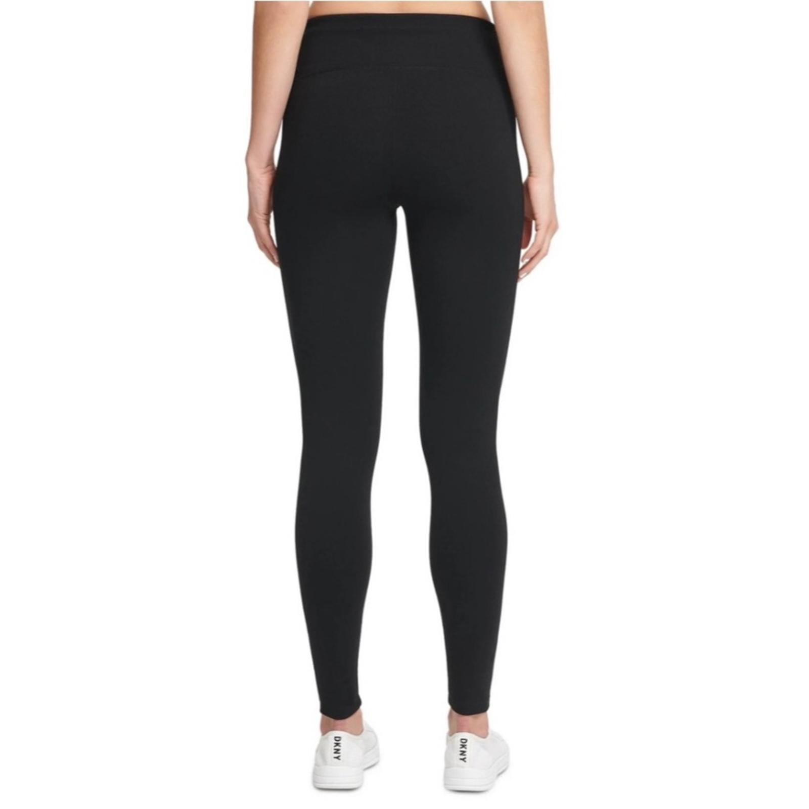 DKNY Tummy Control Compression Full Length Leggings, Black Size XS New w/Tag $69